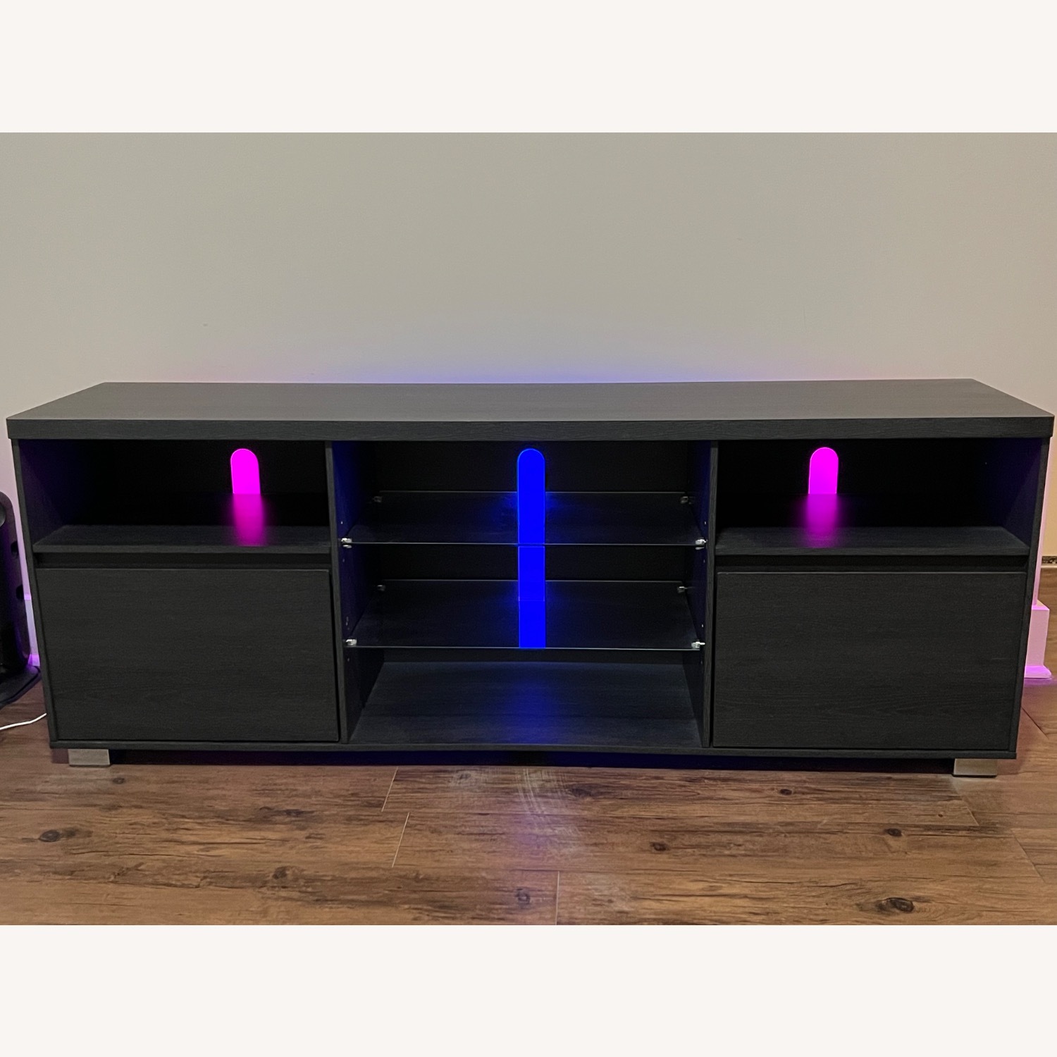 TV Console with LED Lights for TVs up to 70 inch - image-8