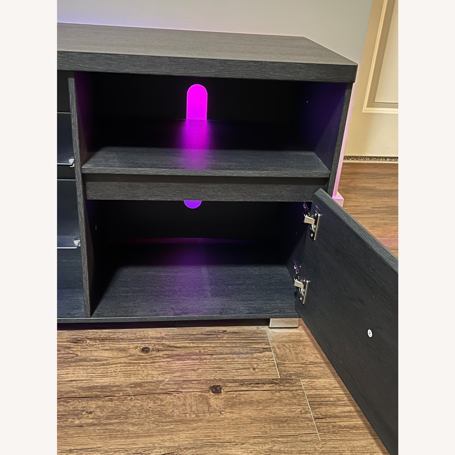 TV Console with LED Lights for TVs up to 70 inch - image-4