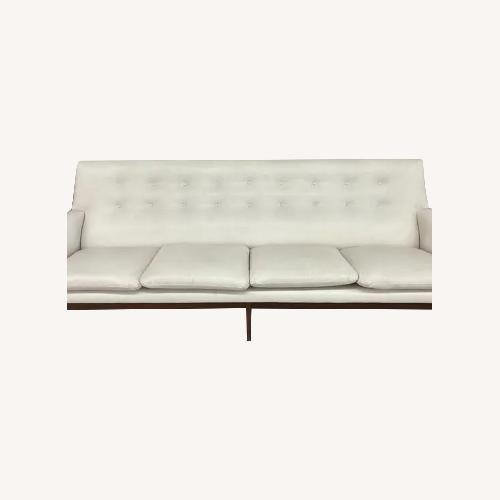 Used Mid-Century Modern Arne Vodder White Leather Couch for sale on AptDeco