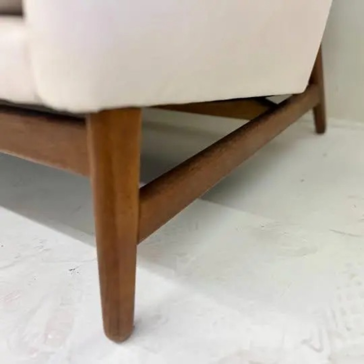 Mid-Century Modern Arne Vodder White Leather Couch - image-6