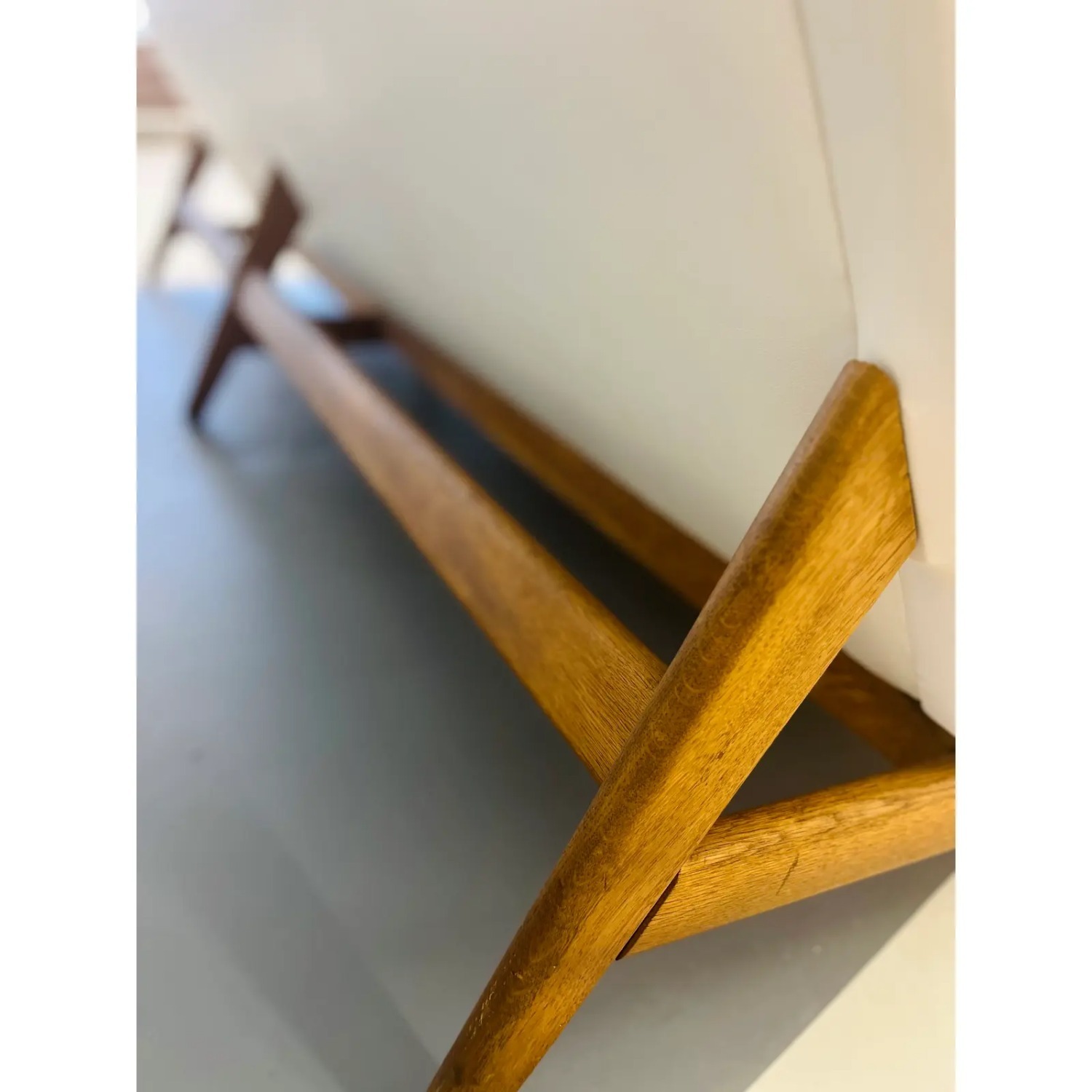 Mid-Century Modern Arne Vodder White Leather Couch - image-5