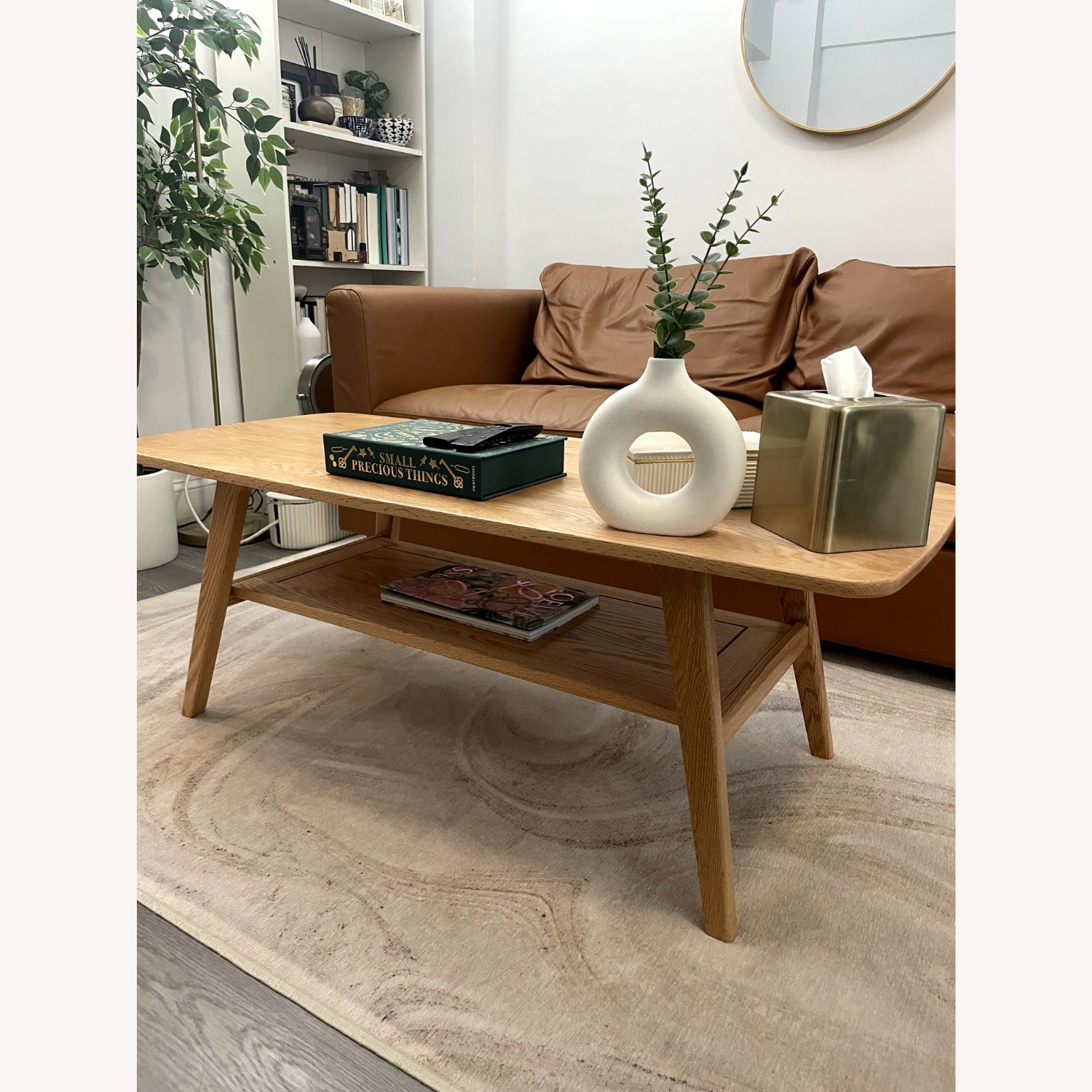 Wayfair Dulcio Coffee Table with Storage Shelf - image-1