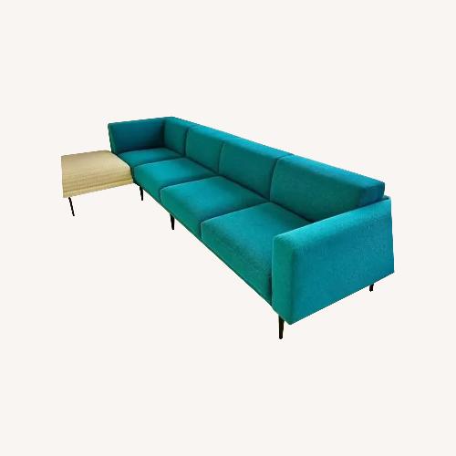 Used MCM Teal Stylex NYC Series Wrap Over Sectional for sale on AptDeco