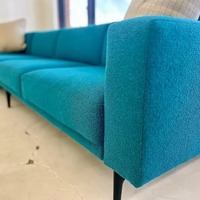 MCM Teal Stylex NYC Series Wrap Over Sectional