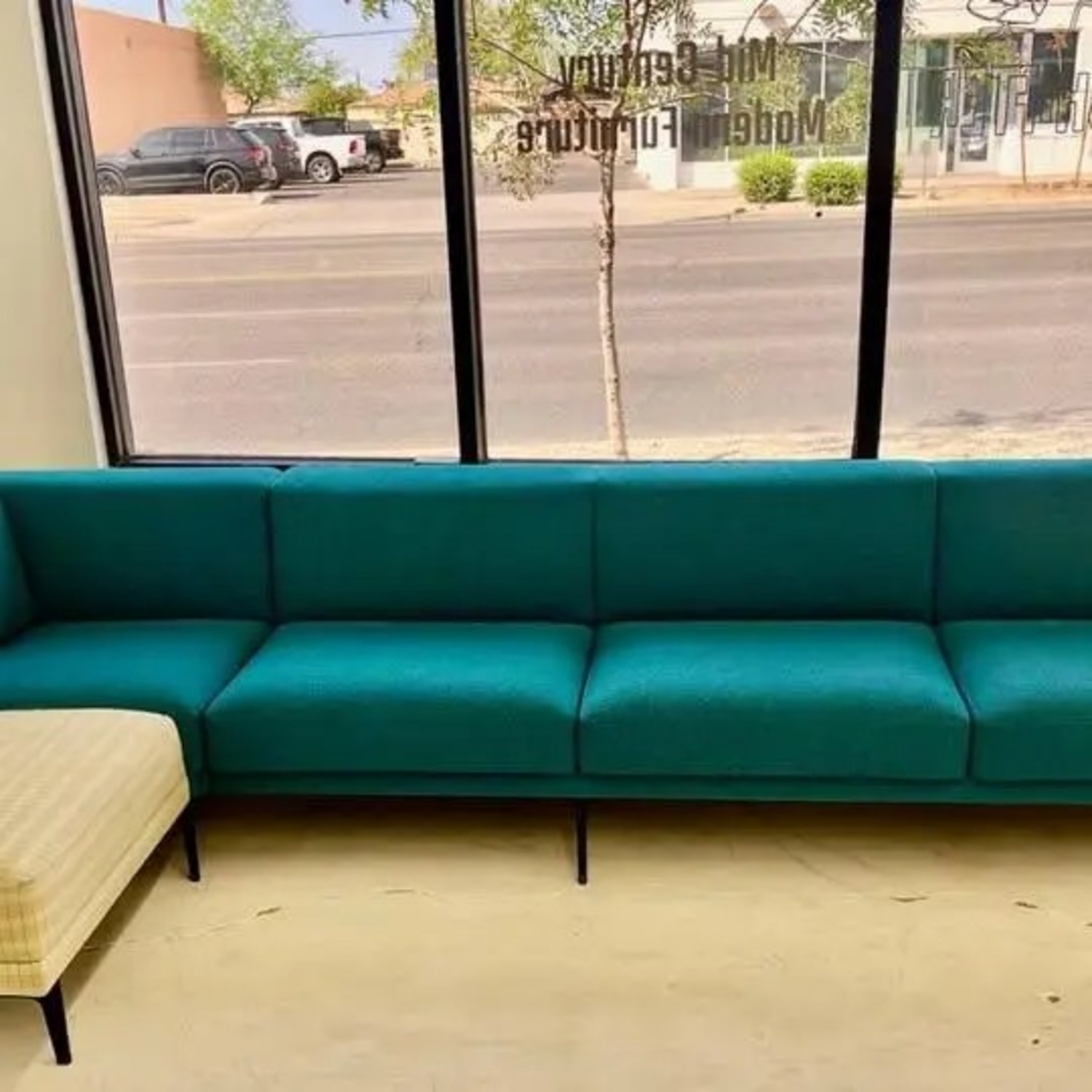 MCM Teal Stylex NYC Series Wrap Over Sectional - AptDeco