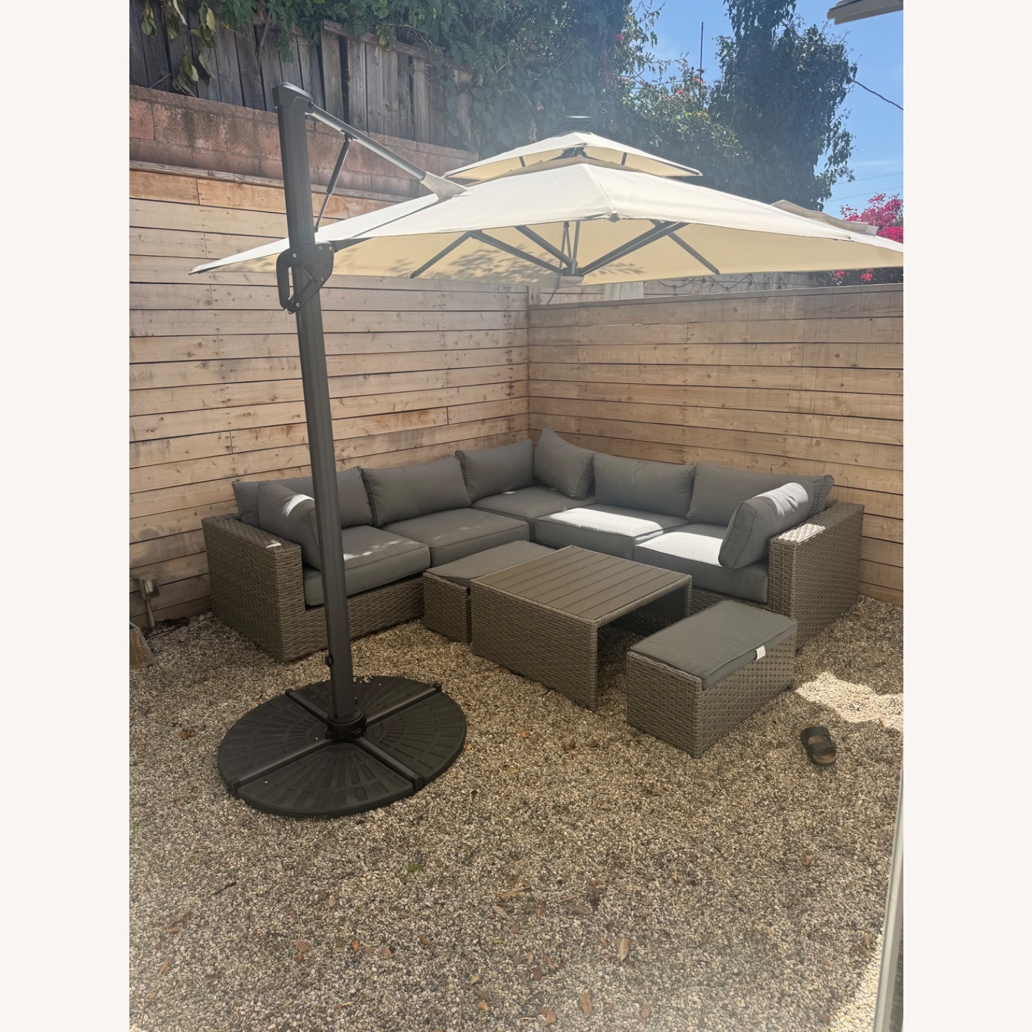 Koro Grey Outdoor Furniture Set - image-4