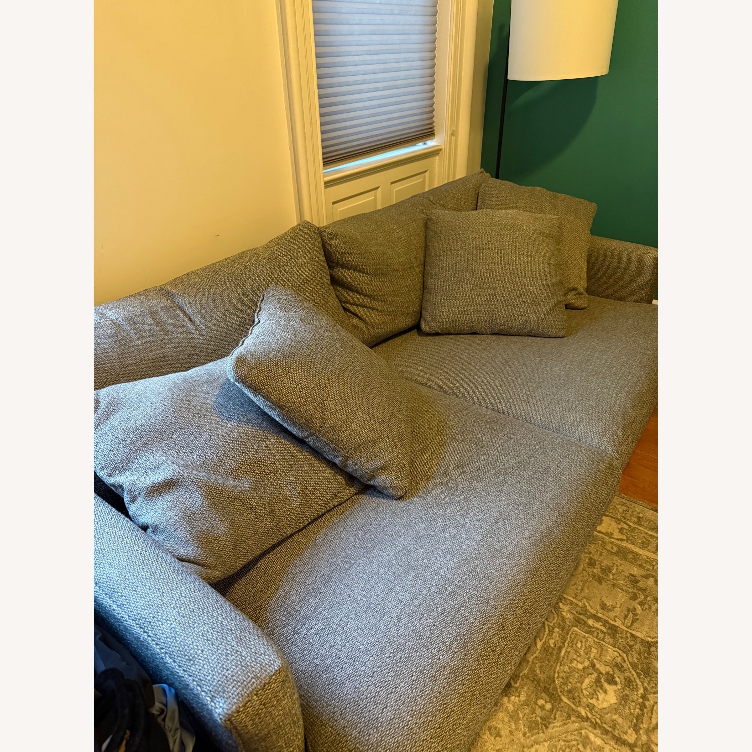 Crate and Barrel Lounge Sofa - Steel color - image-2