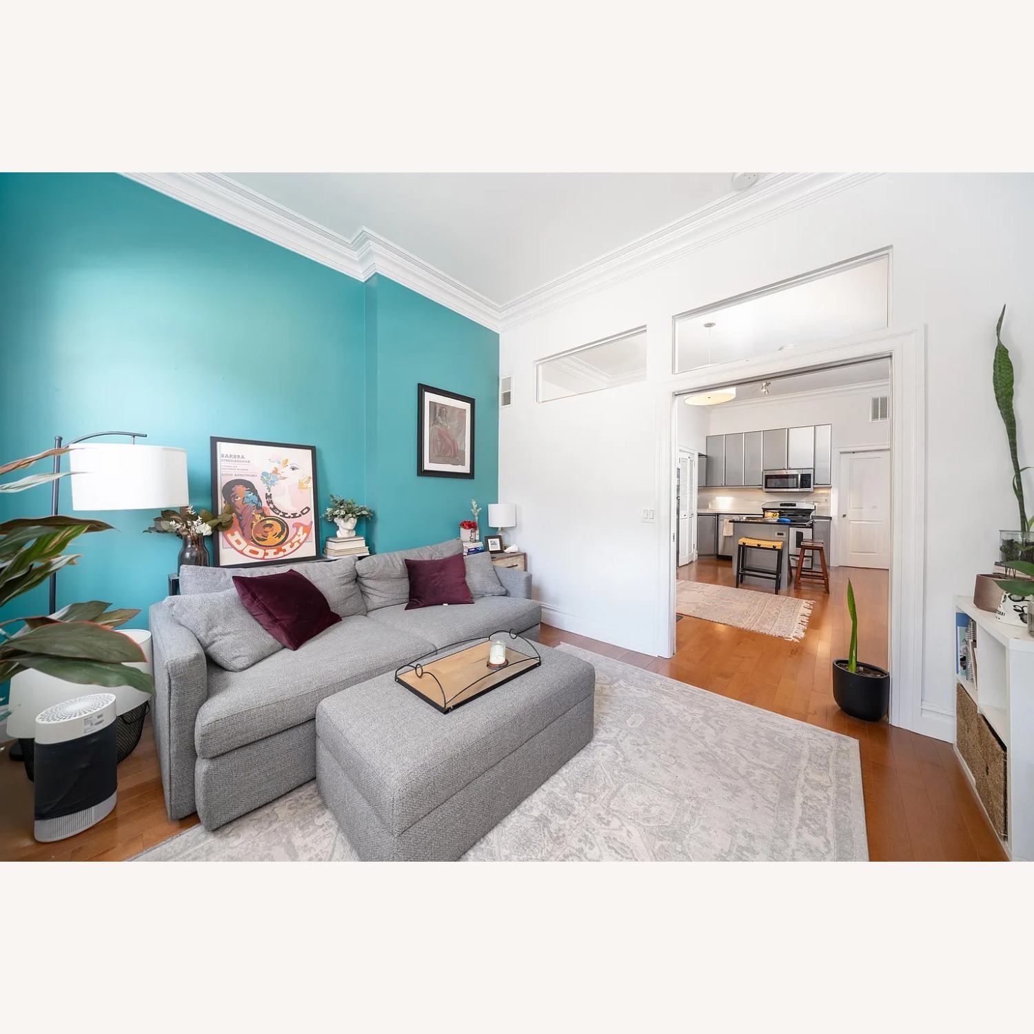 Crate and Barrel Lounge Sofa - Steel color - image-4