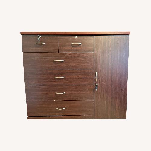 Used Hodedah Dark Brown Chest Drawer for sale on AptDeco