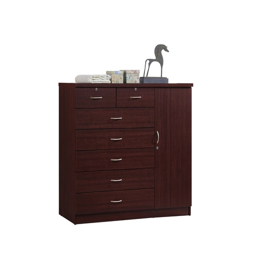 Used Hodedah Dark Brown Chest Drawer for sale on AptDeco