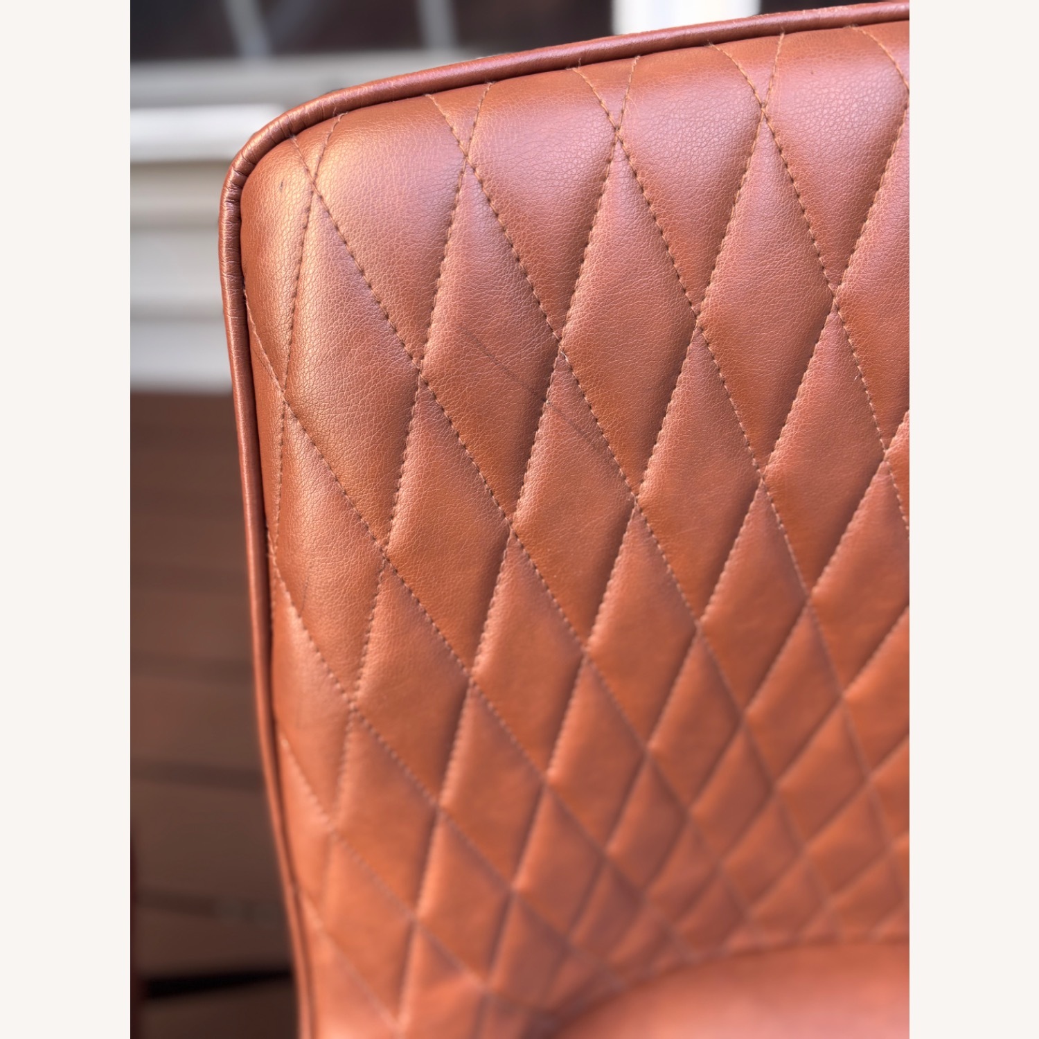 Tufted Faux Brown Dining Chair Set - image-8