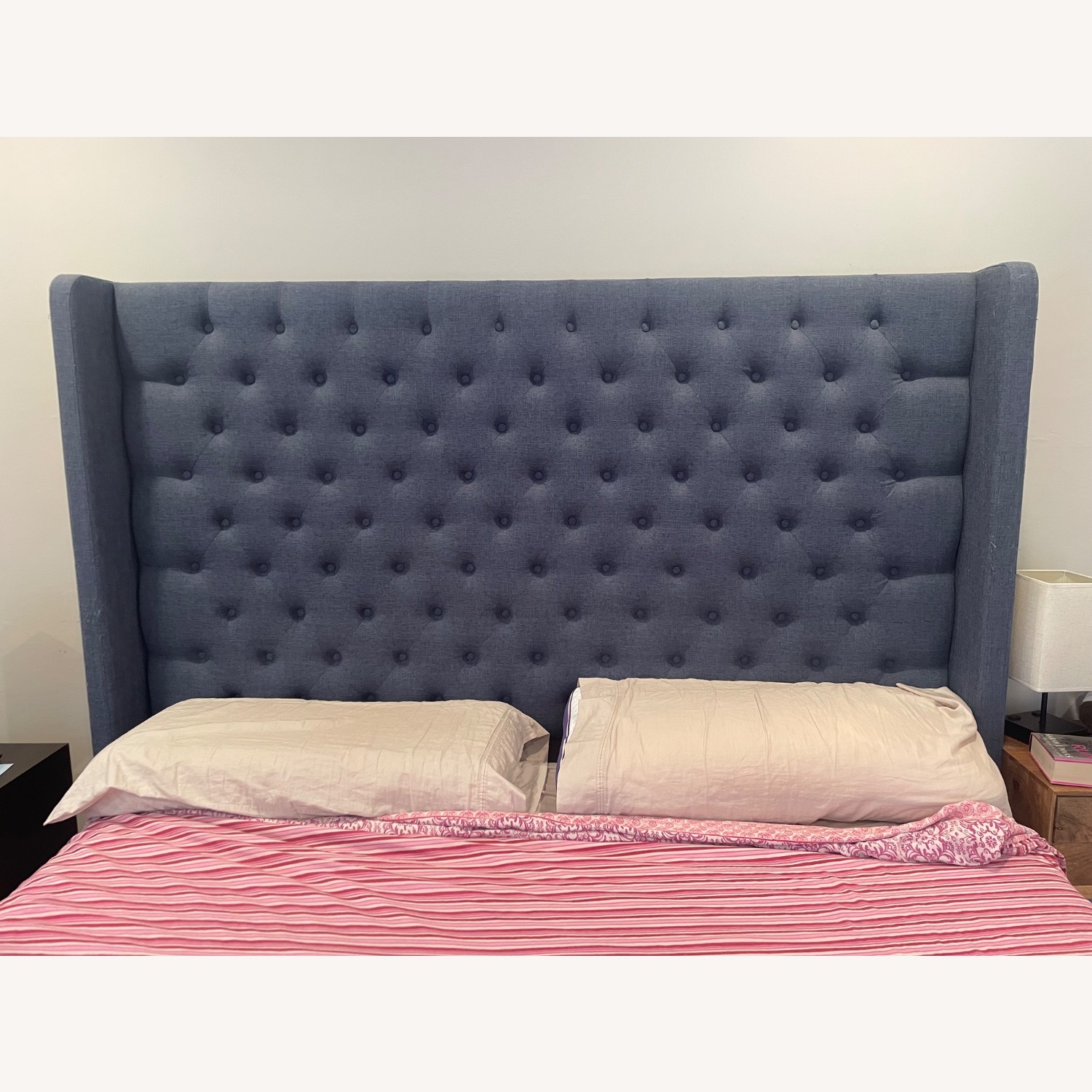 Bob’s Furniture Blue King Bedframe - image-4