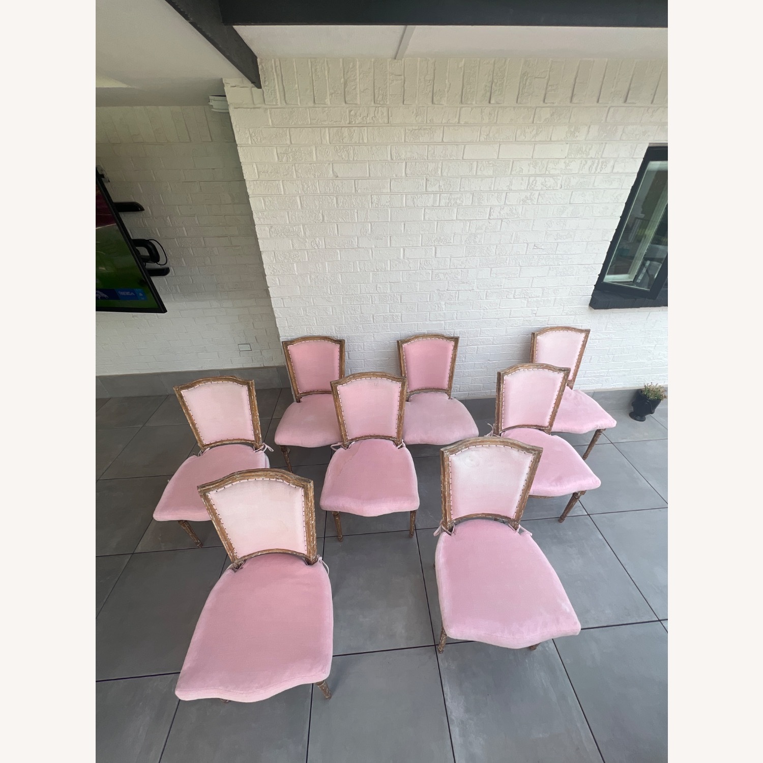 French Distressed Shabby Chic Style Dining Chairs - image-2