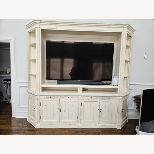 Used Arhaus Athens Media Cabinet With Bookcases for sale on AptDeco