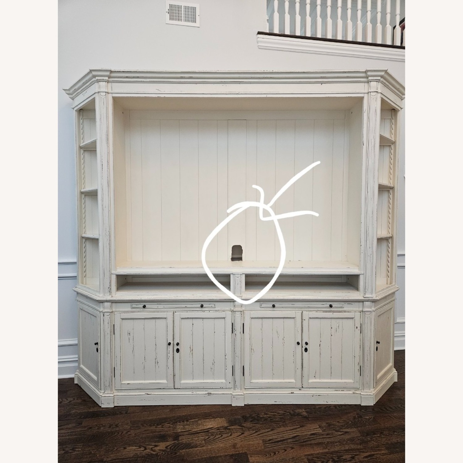 Arhaus Athens Media Cabinet With Bookcases - image-3