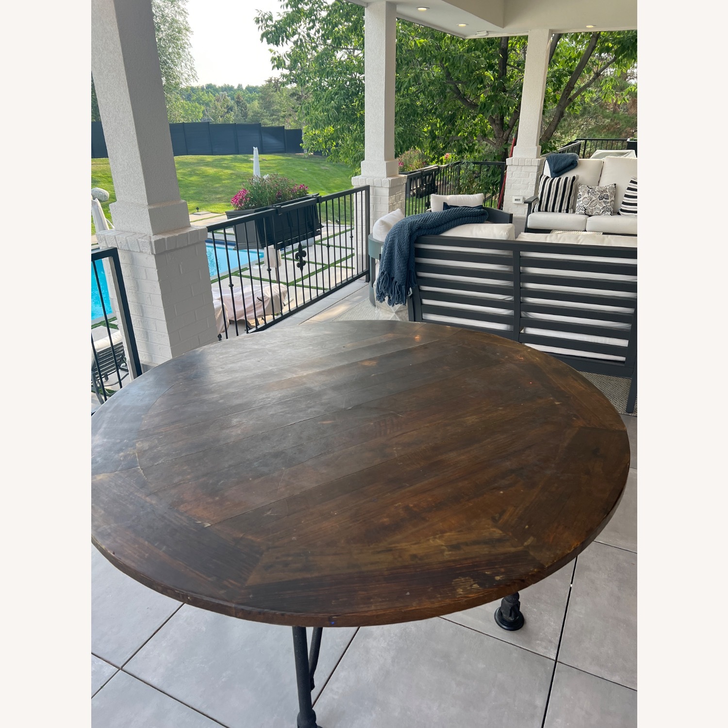 Restoration Hardware Flatiron Dining Table - image-3