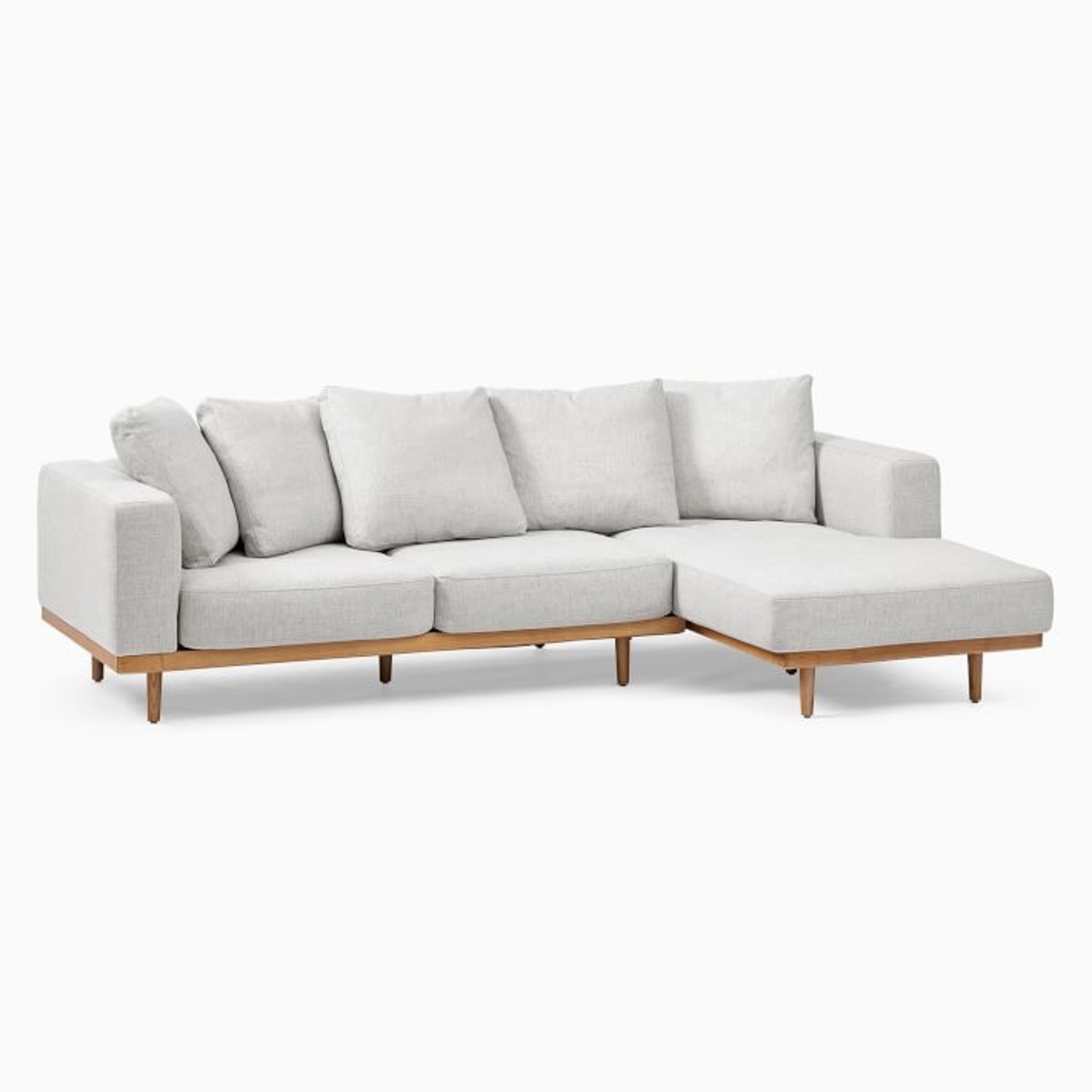 West Elm Newport Linen Sectional  - image-3