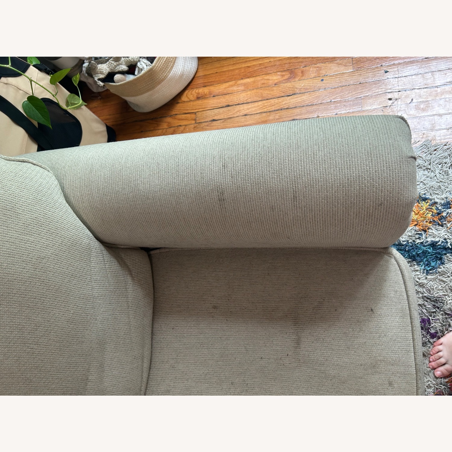 Vintage Off White Couch - image-3