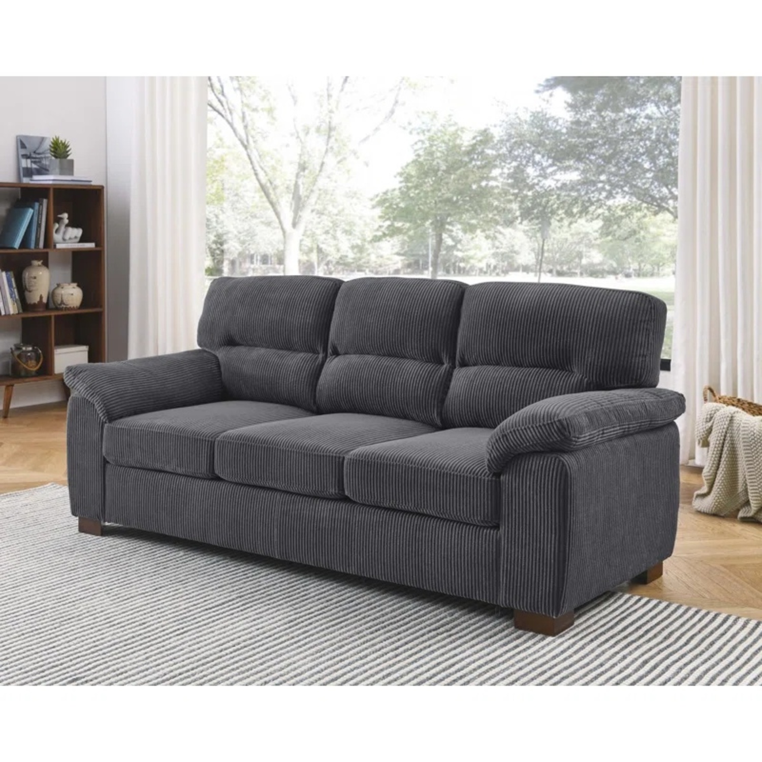 Aziyah 81'' Corduroy Sofa - image-5