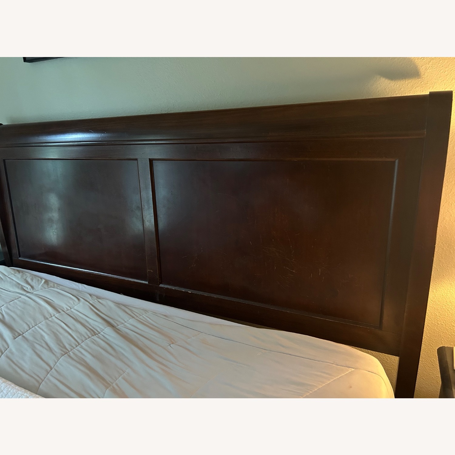 Solid Wood King Bed Frame - image-3
