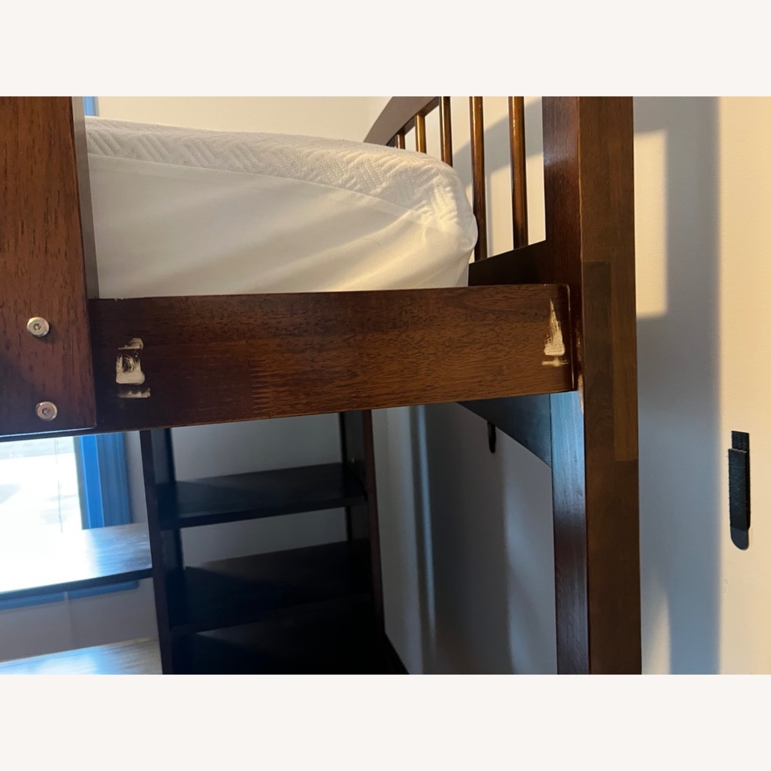 Loft Bed with Desk and Shelving - image-3