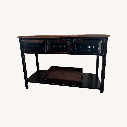 Used Vintage Wood & Metal Side Table for sale on AptDeco