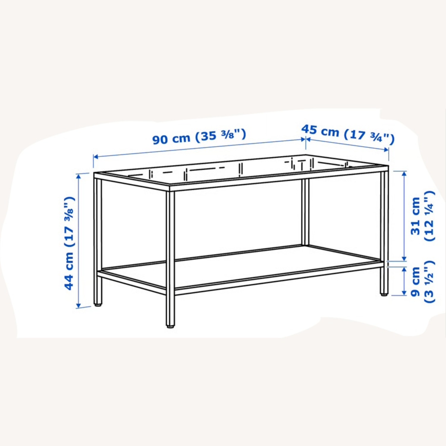 IKEA VITTSJO Coffee Table - image-1