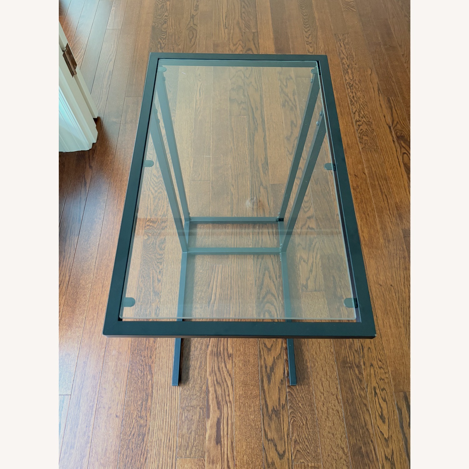 IKEA VITTSJÖ Laptop Stand Black Brown Glass - image-2