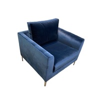 Interior Define Owens Accent Chair Navy