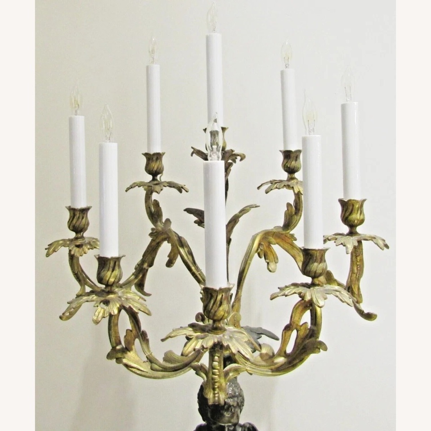 Antique 19th C. French Figural Candelabra - image-3