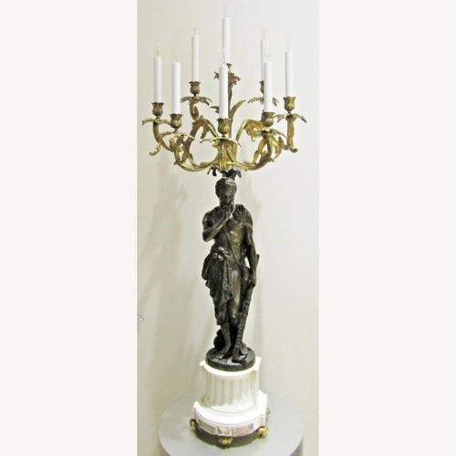 Used Antique 19th C. French Figural Candelabra for sale on AptDeco