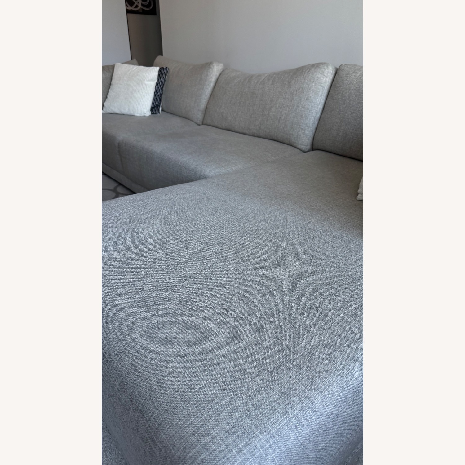 Modloft Sectional Sofa in Neutral Fabric - image-4