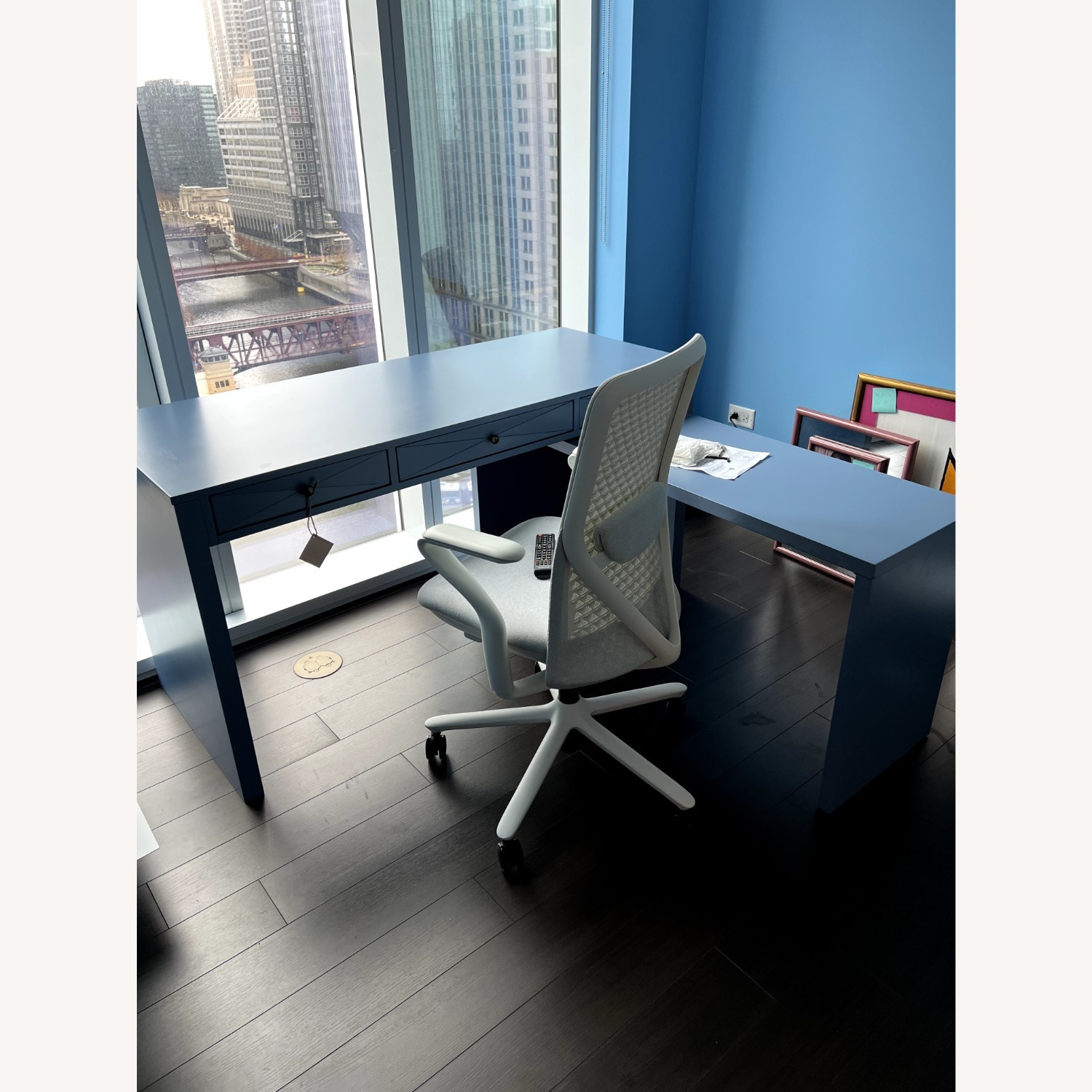 SK Geneva Faceted Office Desk - image-1