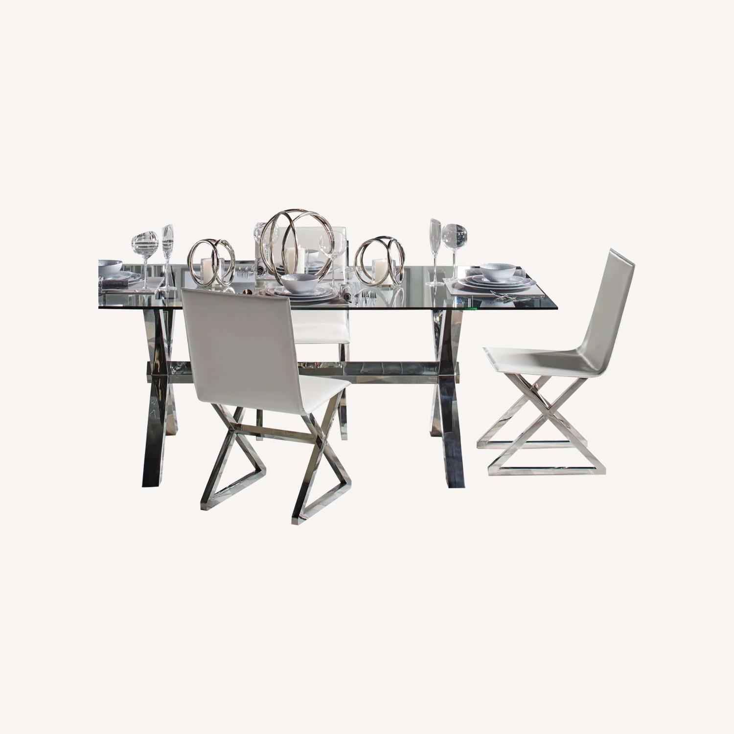 Z Gallerie Axis Dining Table Set - AptDeco
