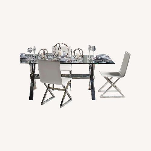 Used Z Gallerie Axis Dining Table Set for sale on AptDeco