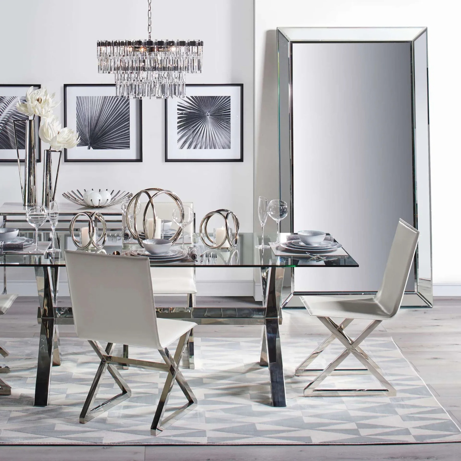 Z Gallerie Axis Dining Table Set - image-4