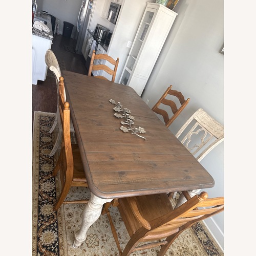 Used Country Dining Table With Extension  for sale on AptDeco