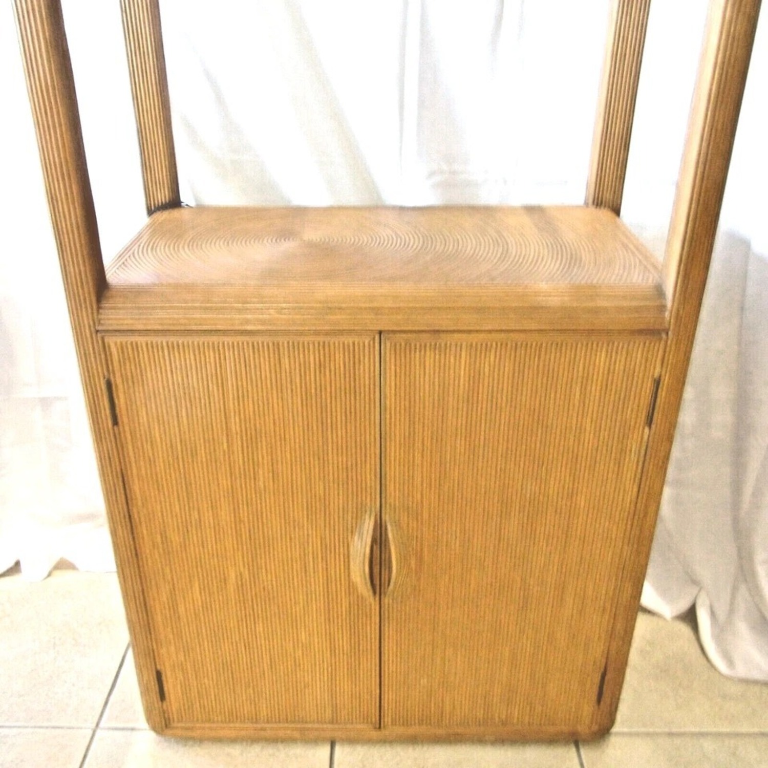 Pair Pencil Reed Etageres Style Gabriella Crespi - image-8