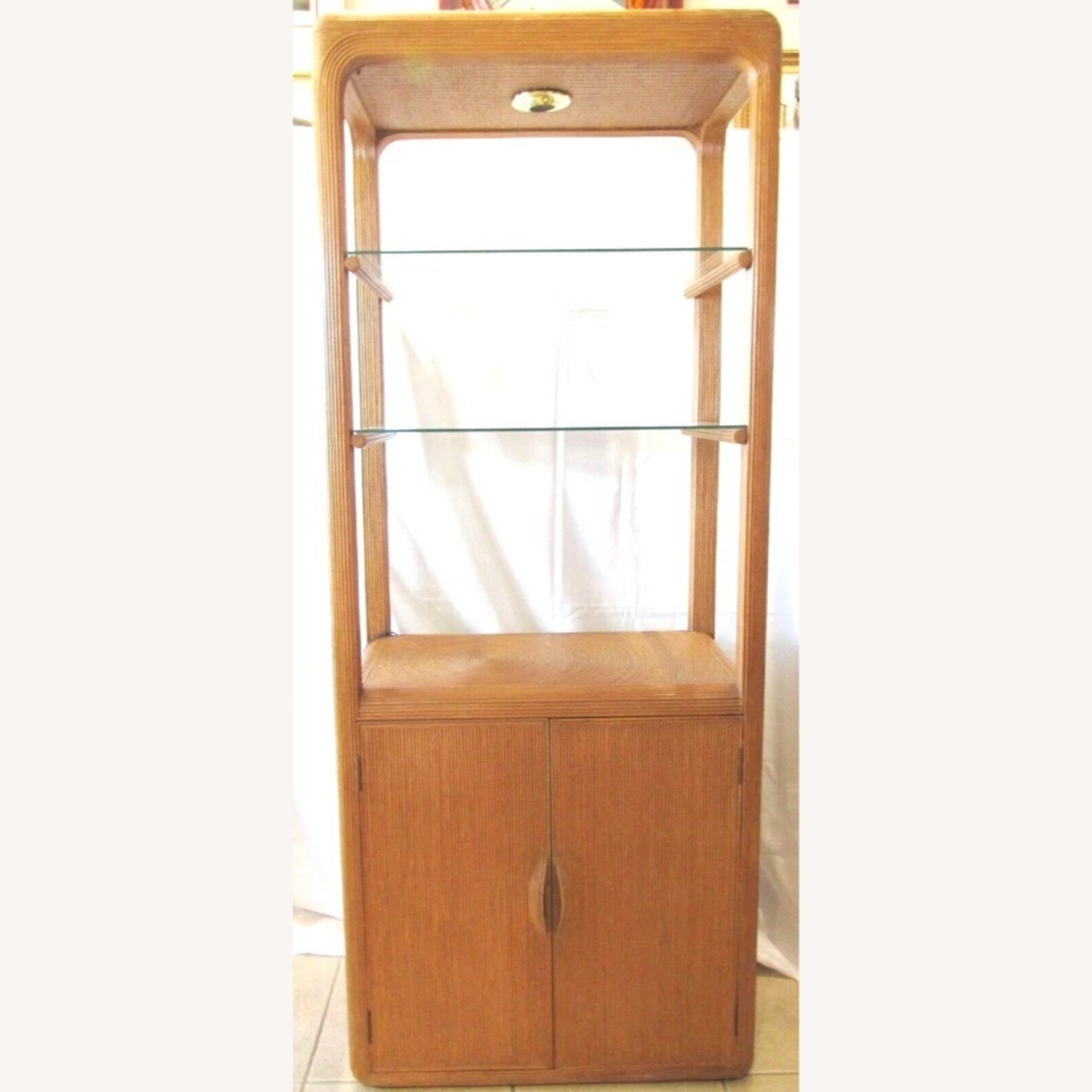 Pair Pencil Reed Etageres Style Gabriella Crespi - image-4