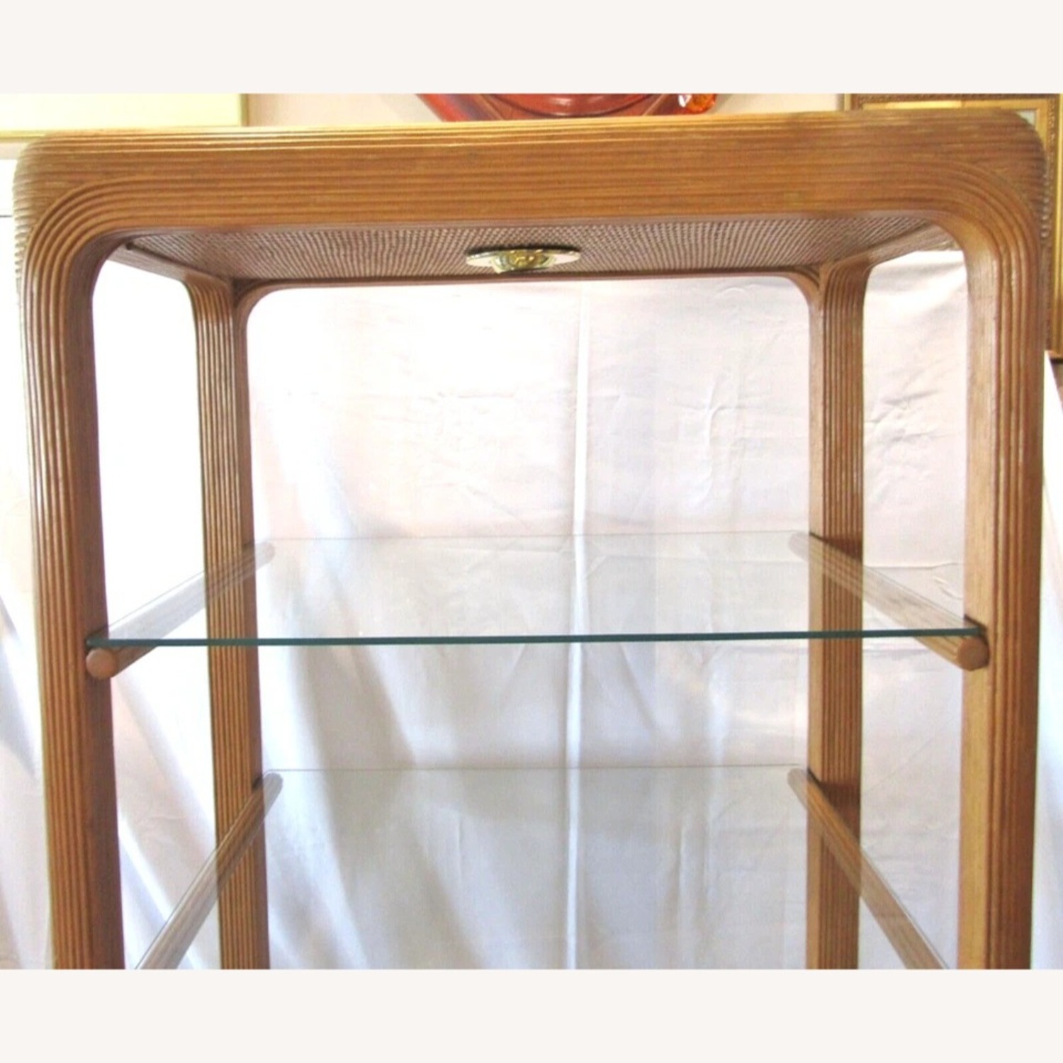 Pair Pencil Reed Etageres Style Gabriella Crespi - image-5