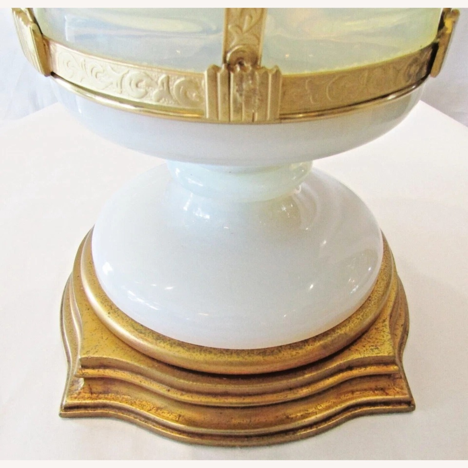 Murano Opaline Glass Table Lamp by Marbro - image-6