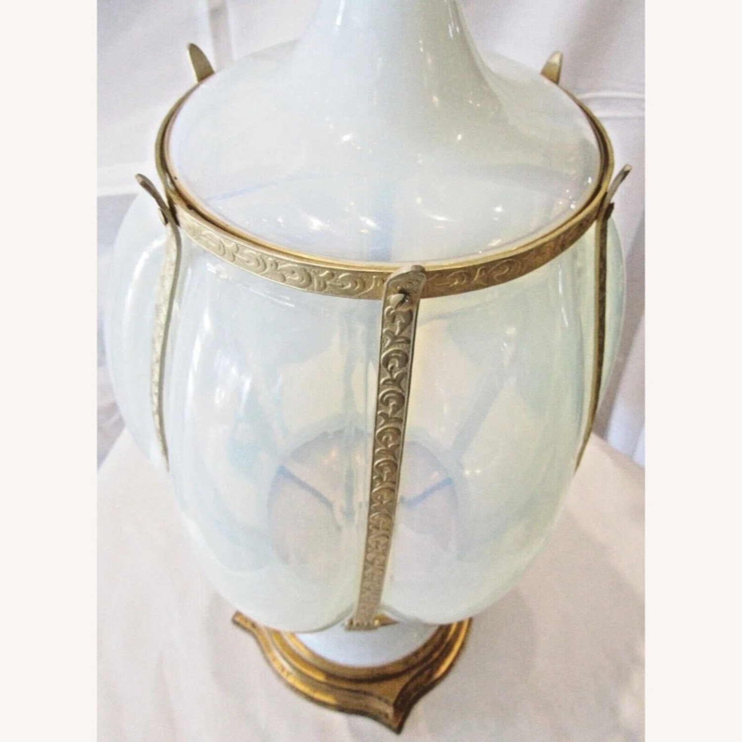 Murano Opaline Glass Table Lamp by Marbro - image-9