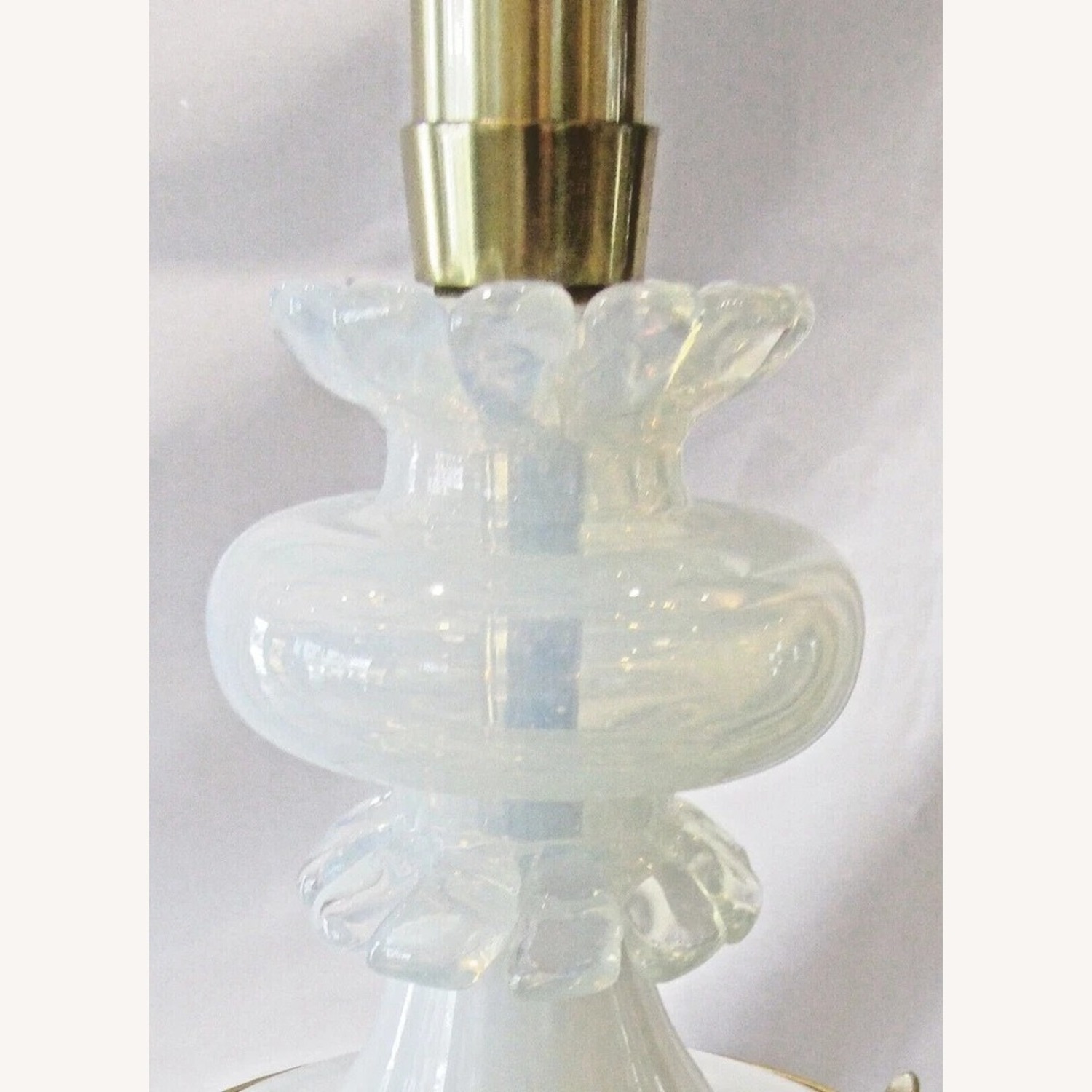 Murano Opaline Glass Table Lamp by Marbro - image-5