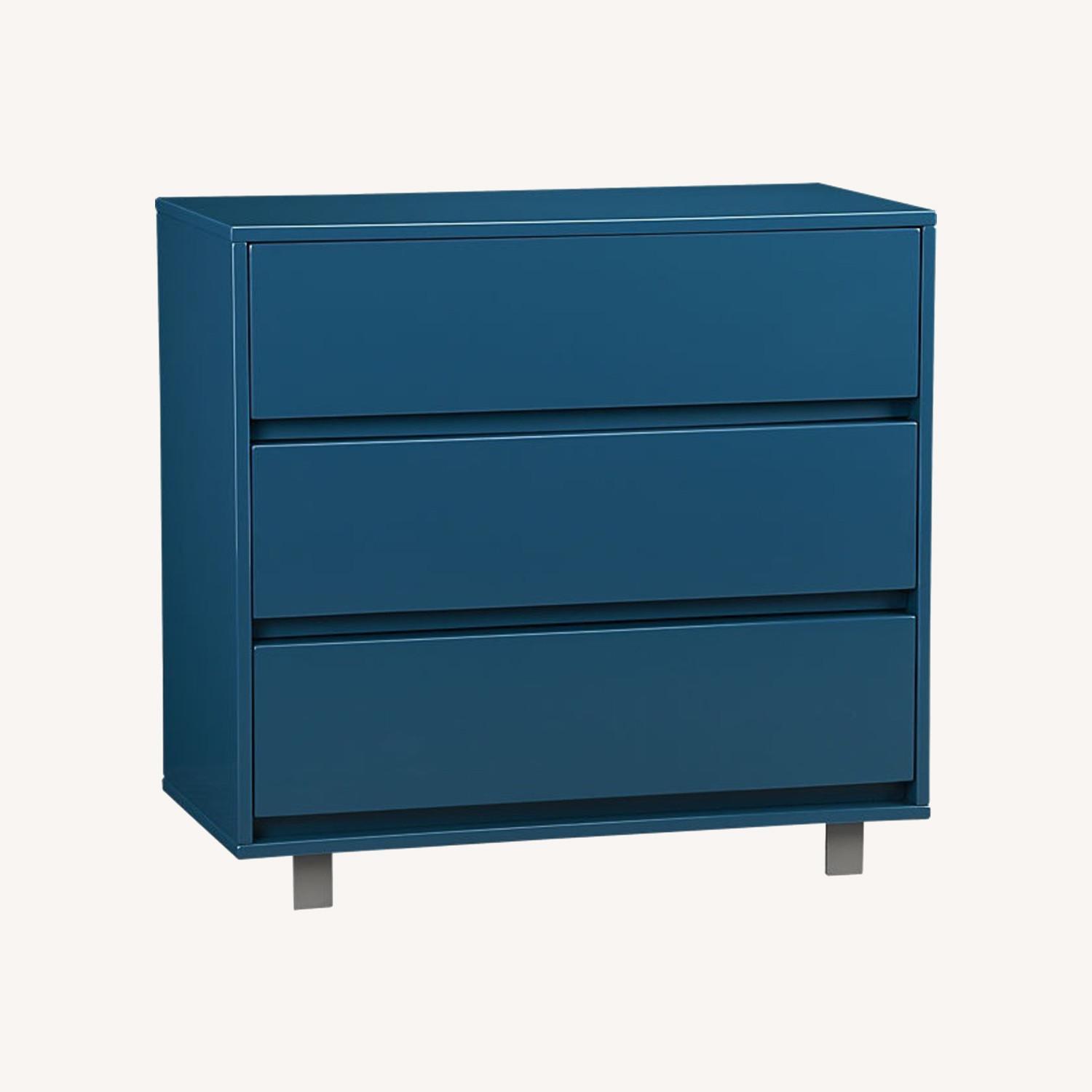 CB2 Blue Chest Dresser - image-0