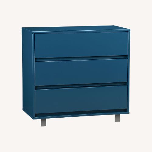 Used CB2 Blue Chest Dresser for sale on AptDeco