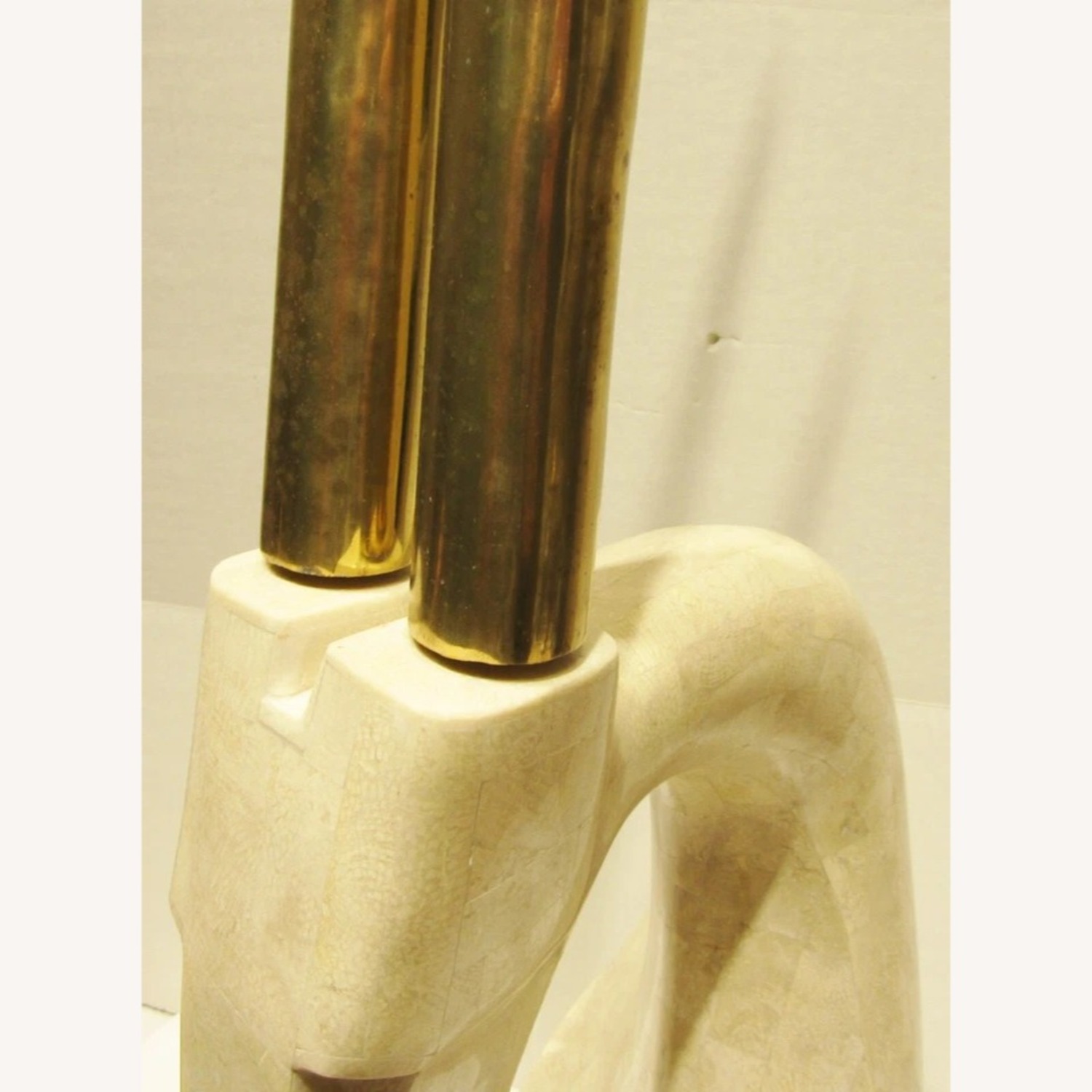 Travertine Stone Gazelle Sculpture Karl Springer - image-9