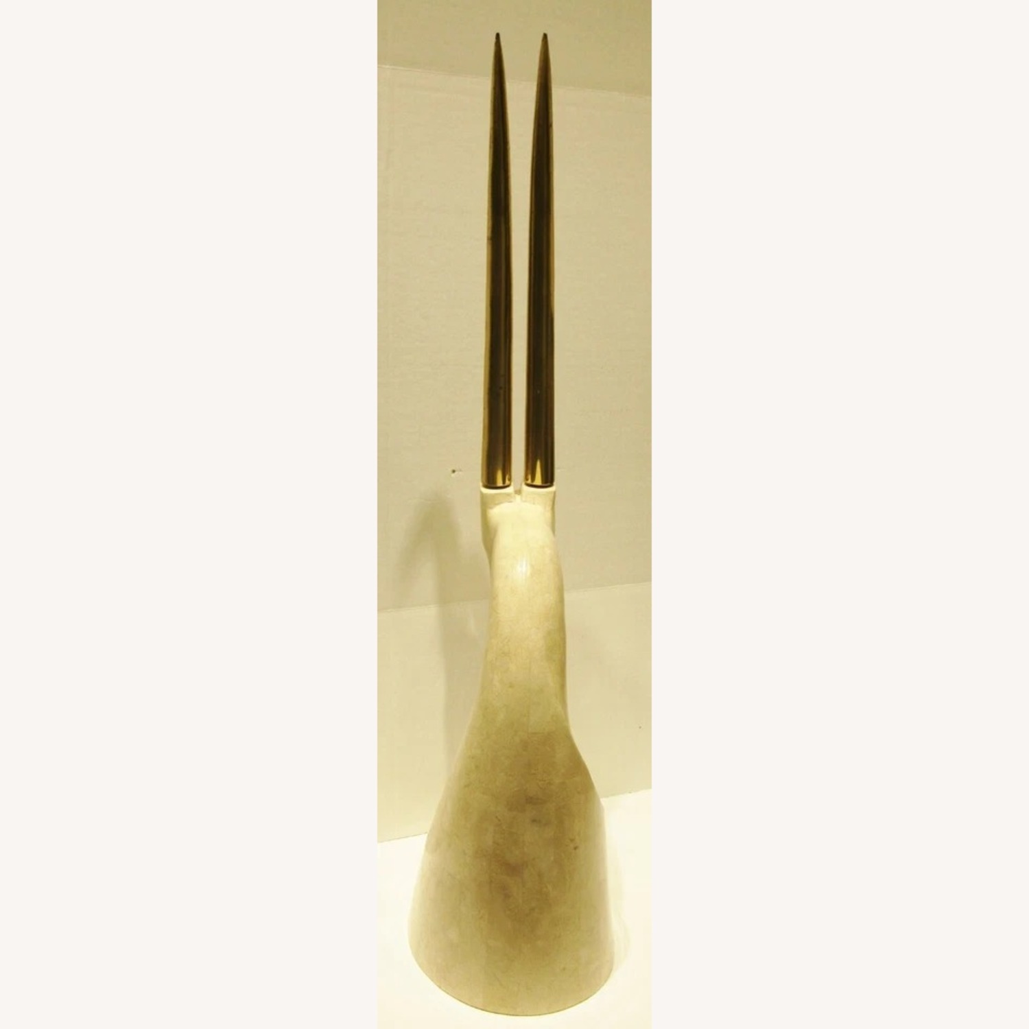 Travertine Stone Gazelle Sculpture Karl Springer - image-5