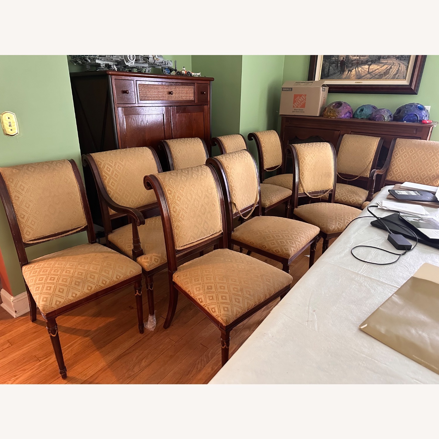 Empire Style Chairs-8 Side, 2 Arm - image-1