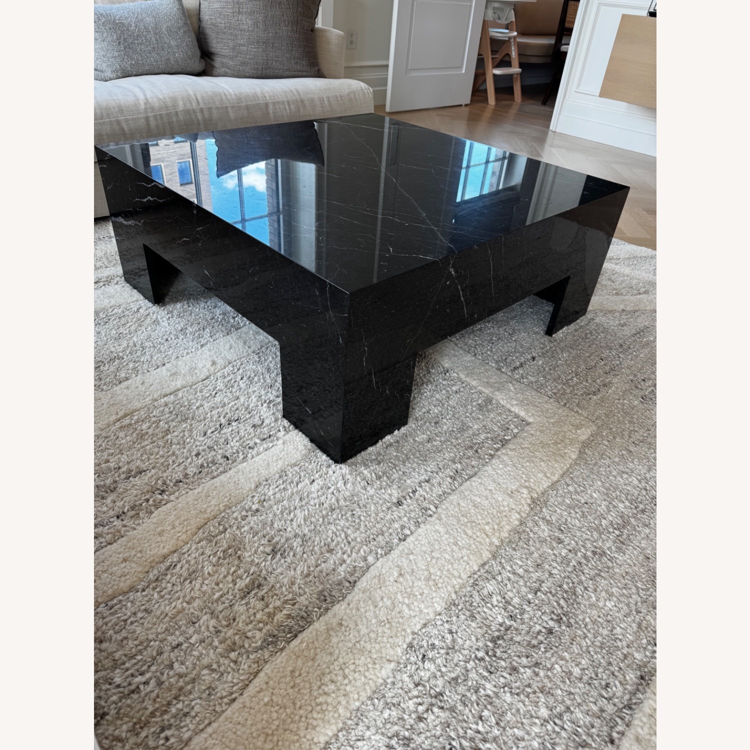 Black Marble Coffee Table - image-2