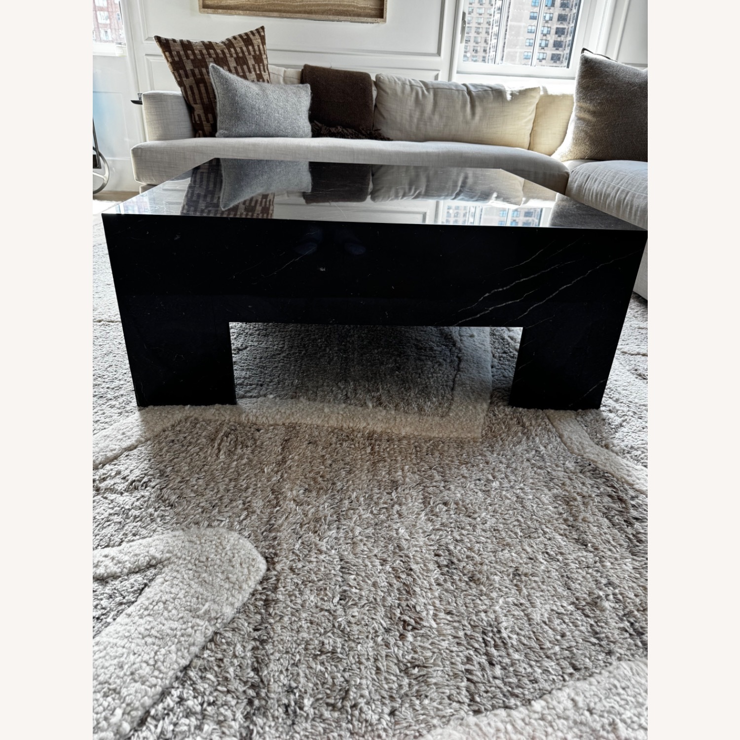 Black Marble Coffee Table - image-4